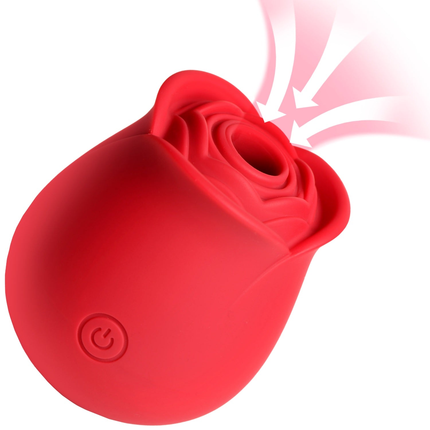 XR Brands The Perfect Rose Clitoral Stimulator - Red