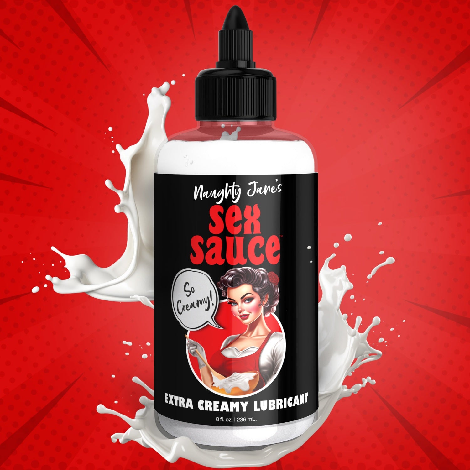 XR Brands Naughty Jane's Sex Sauce Extra Creamy Lubricant - 8oz
