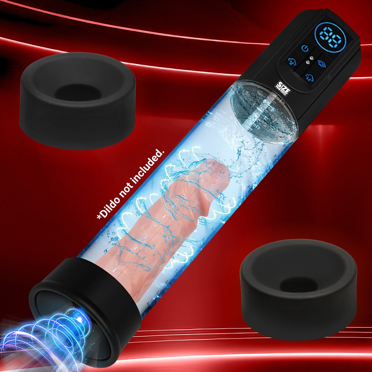 XR Brands Sucking Penis Pump with Digital Display