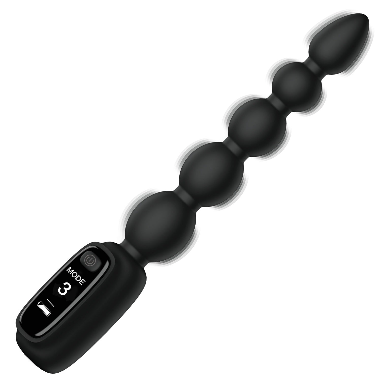 XR Brands Silicone Anal Beads with Digital Display