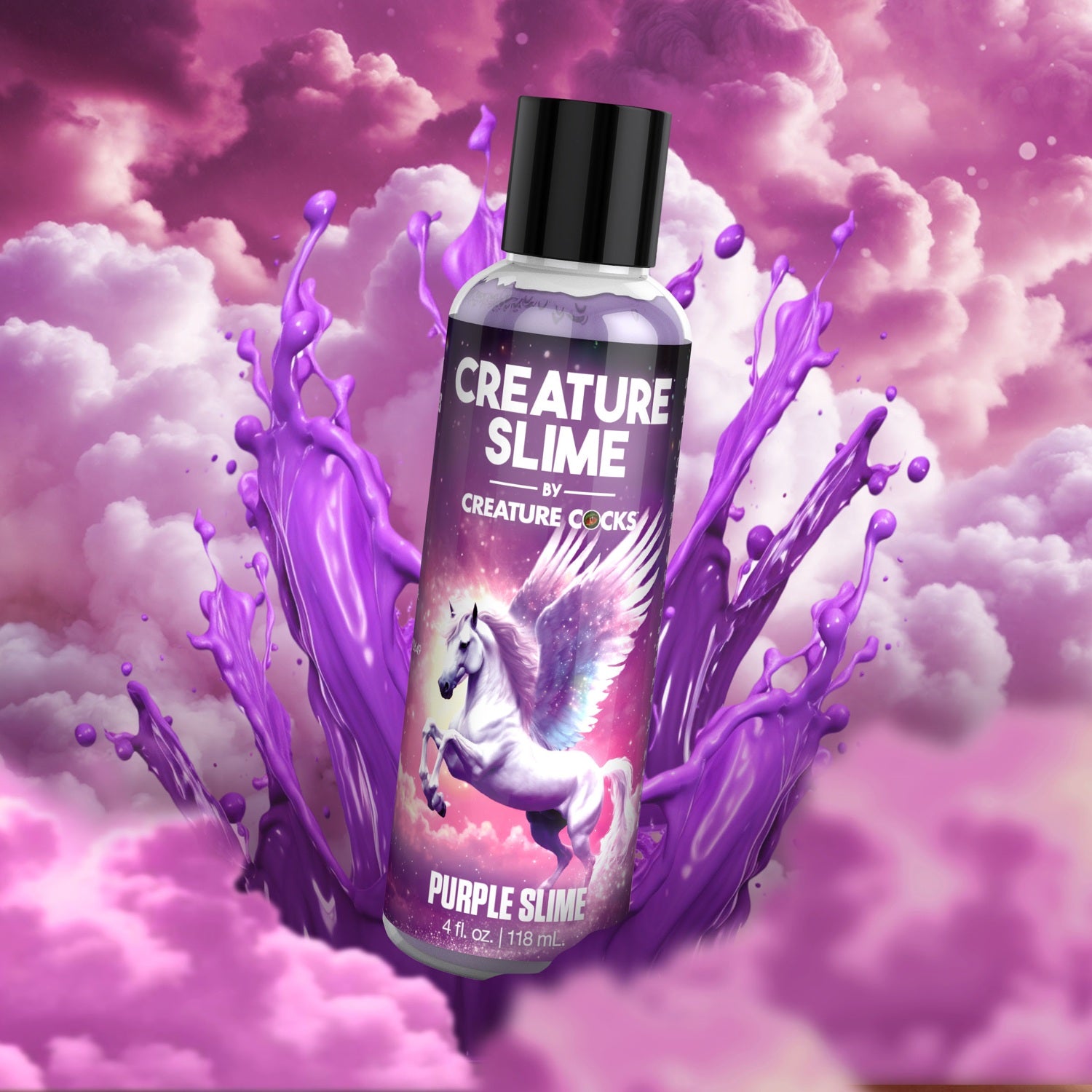 XR Brands Purple Creature Slime Water-Based Lubricant - 4oz