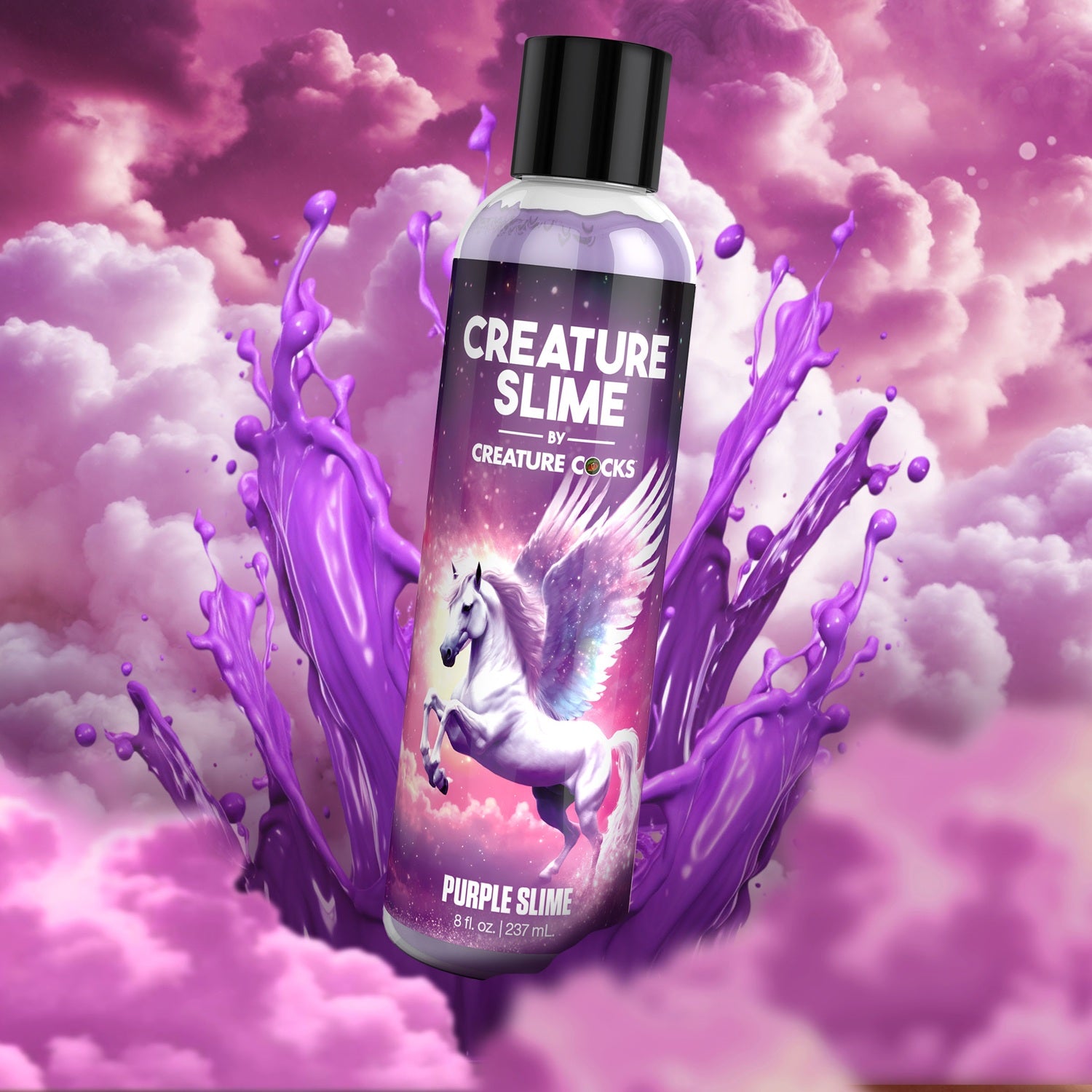 XR Brands Purple Creature Slime Water-Based Lubricant - 8oz