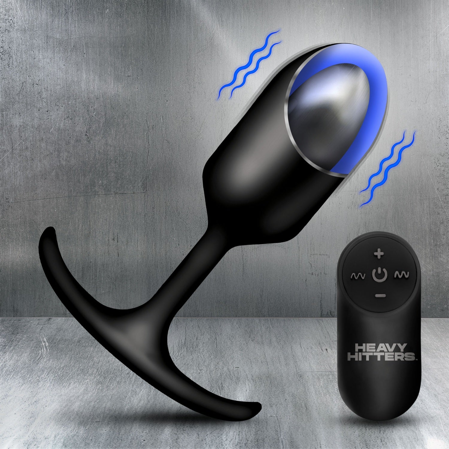 XR Brands Vibrating XL Weighted Silicone Anal Plug