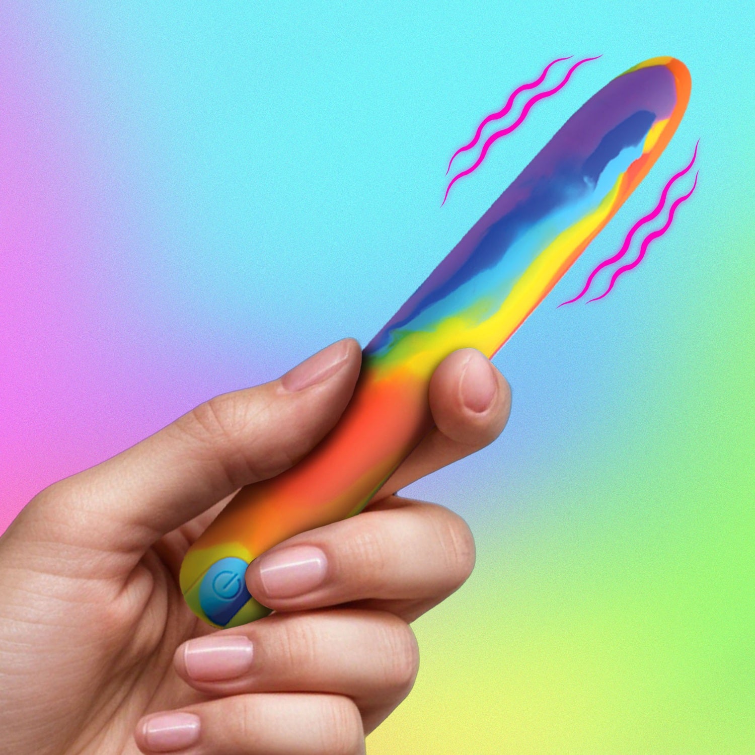 XR Brands Rainbow Silicone Vibrator