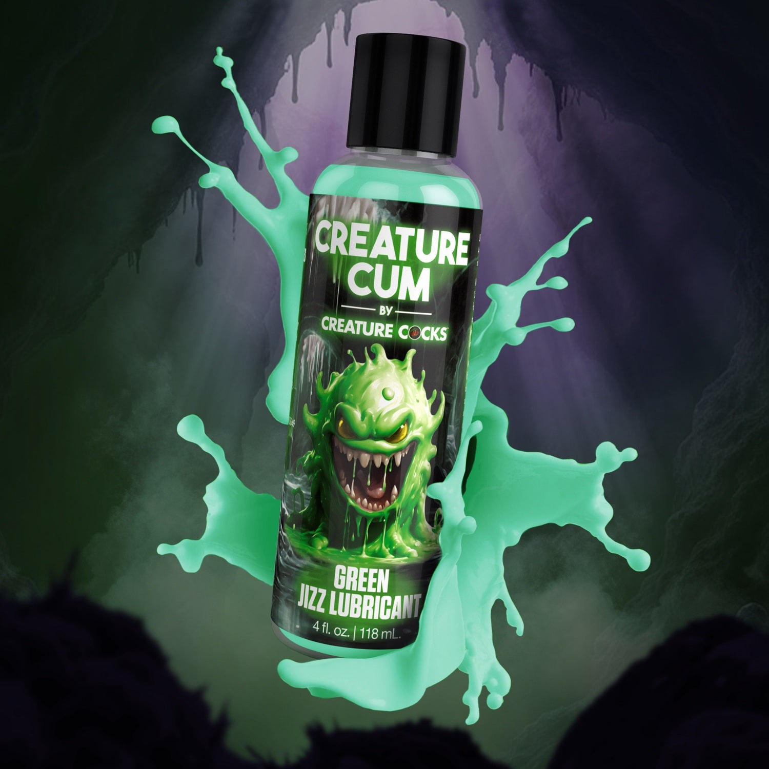 XR Brands Creature Cum Green Jizz Lubricant - 4oz