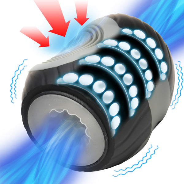 Curve Toys 10X Vibrating & Squeezing Masturbator