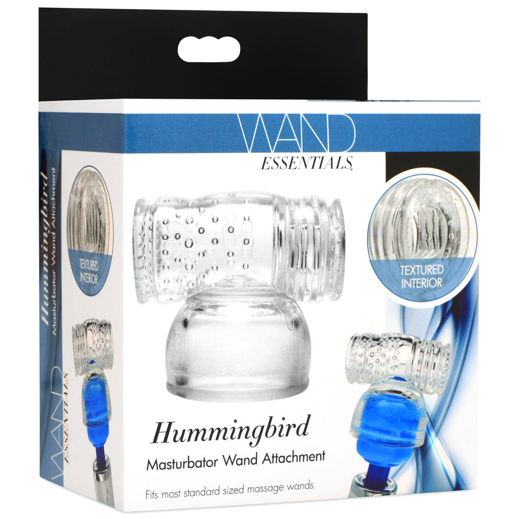 Wand Essentials Hummingbird Masturbator Attachment Clear