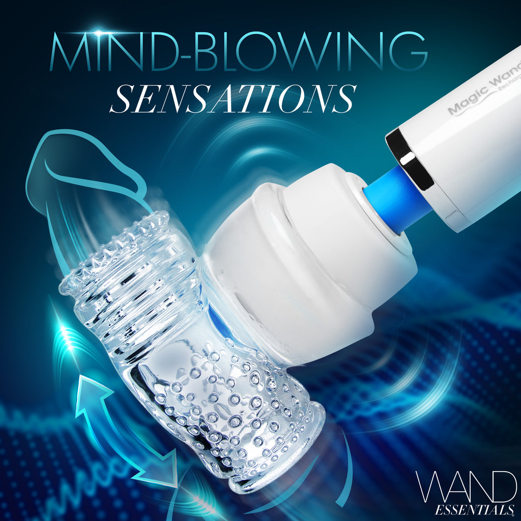 Wand Essentials Hummingbird Masturbator Attachment Clear