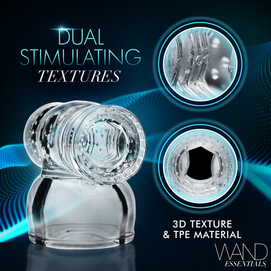 Wand Essentials Hummingbird Masturbator Attachment Clear