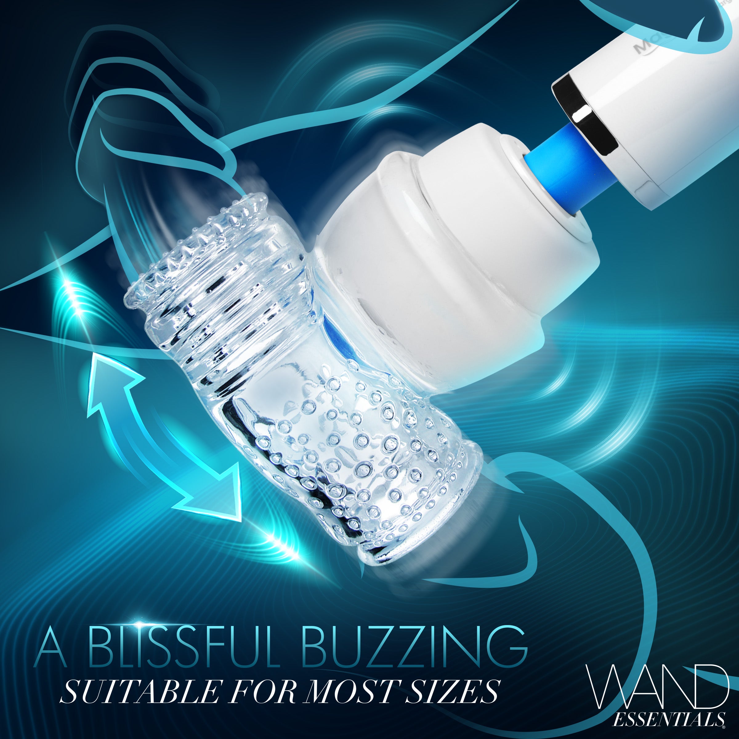 Wand Essentials Hummingbird Masturbator Attachment Clear