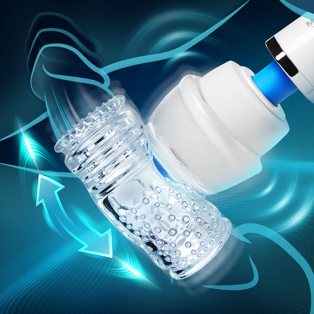 Wand Essentials Hummingbird Masturbator Attachment Clear