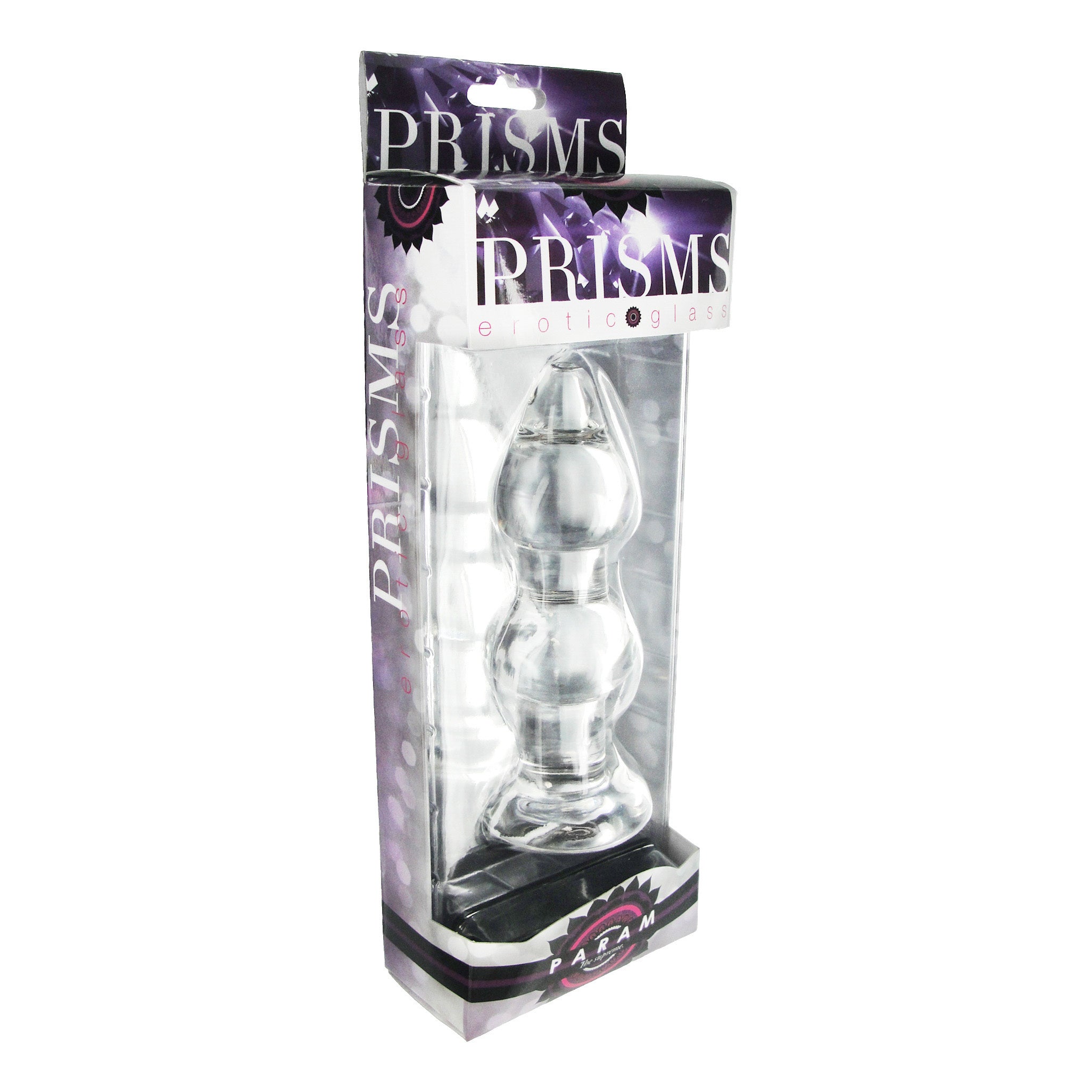 Prisms Erotic Glass Param Glass Anal Plug Clear