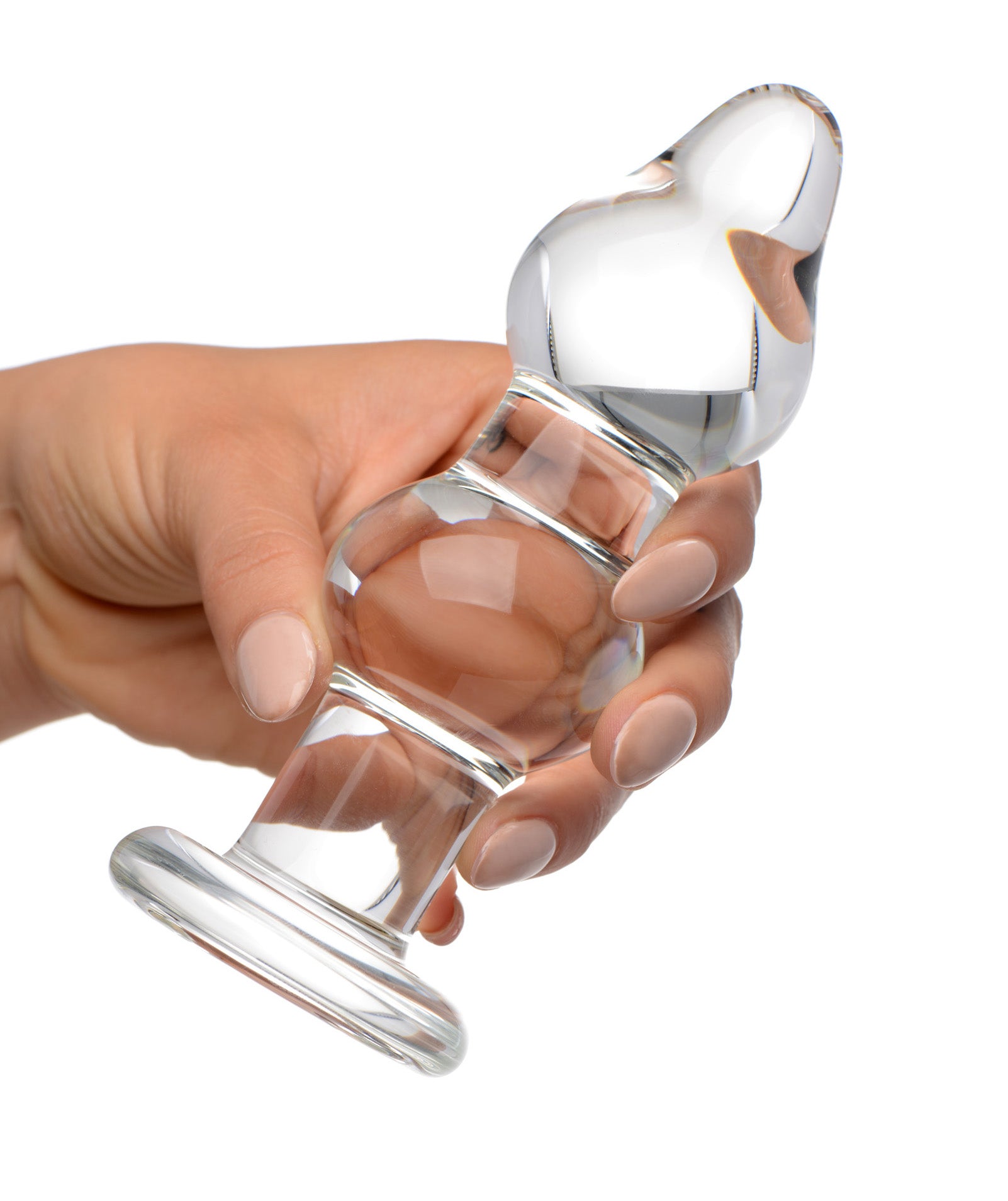 Prisms Erotic Glass Param Glass Anal Plug Clear