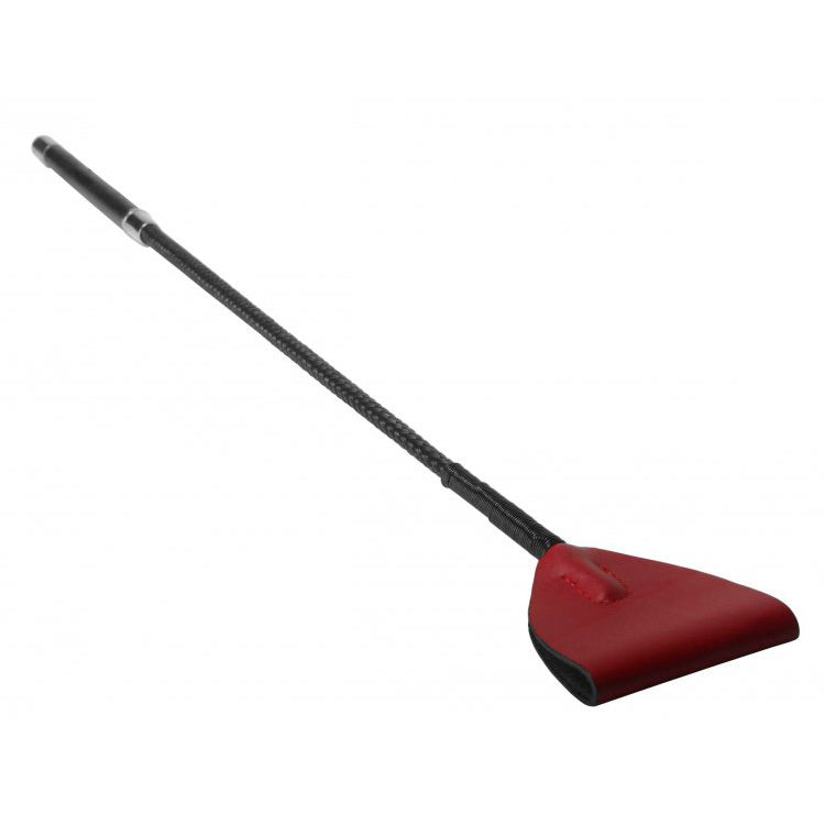 Master Series Red Leather Riding Crop Red