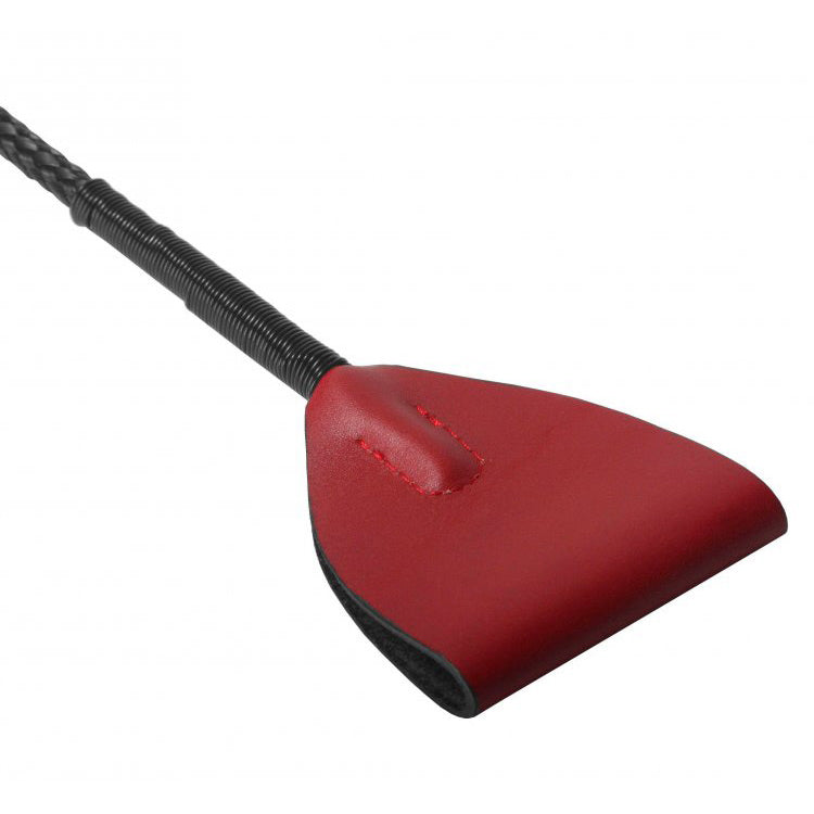 Master Series Red Leather Riding Crop Red