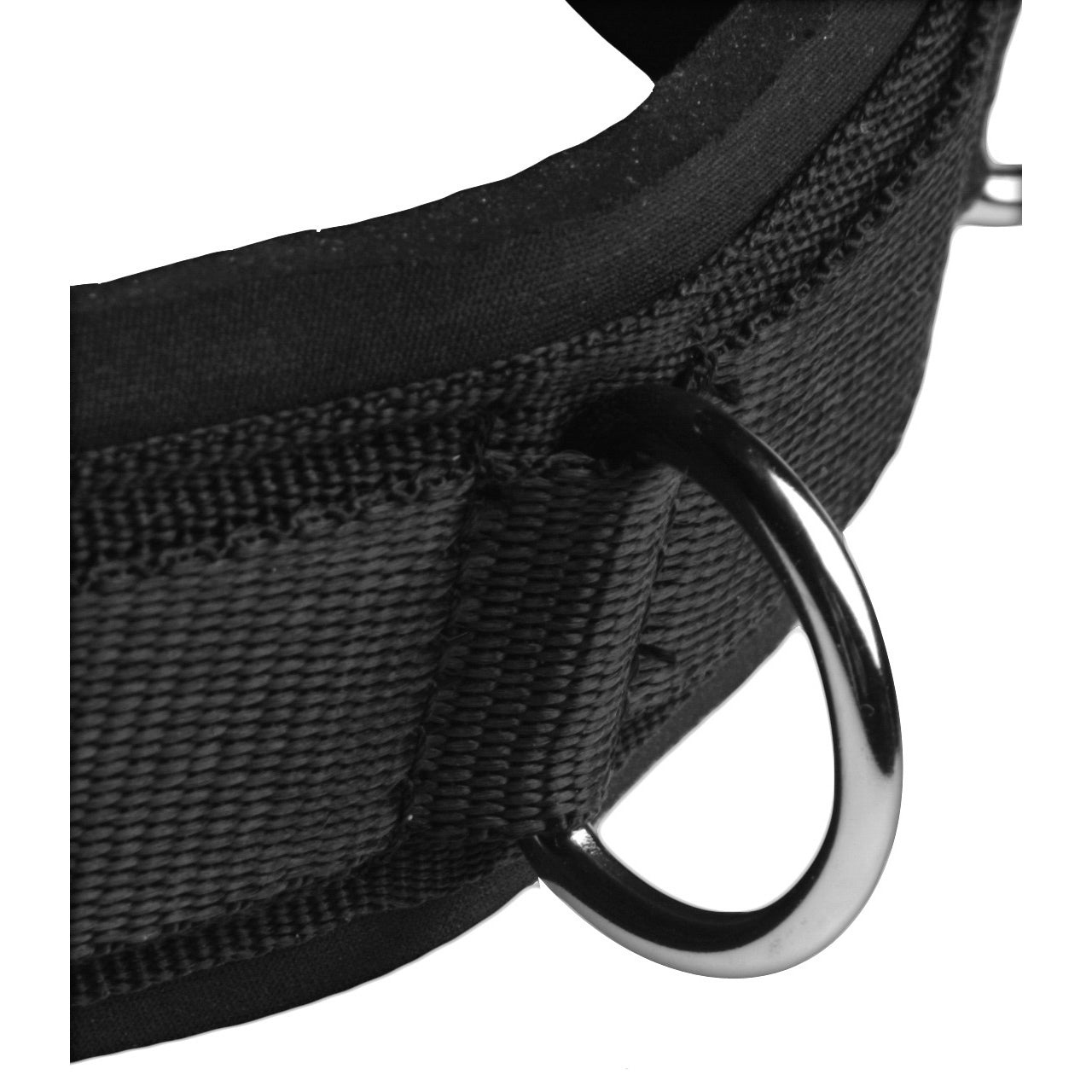 Frisky Neoprene Bondage Collar with D-Rings Black