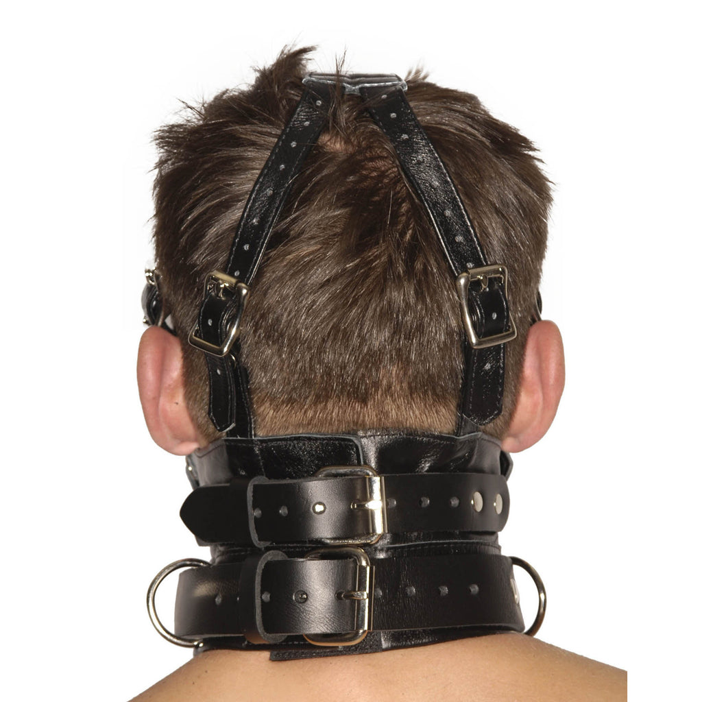 Strict Leather Strict Leather Premium Muzzle with Blindfold and Gags Black