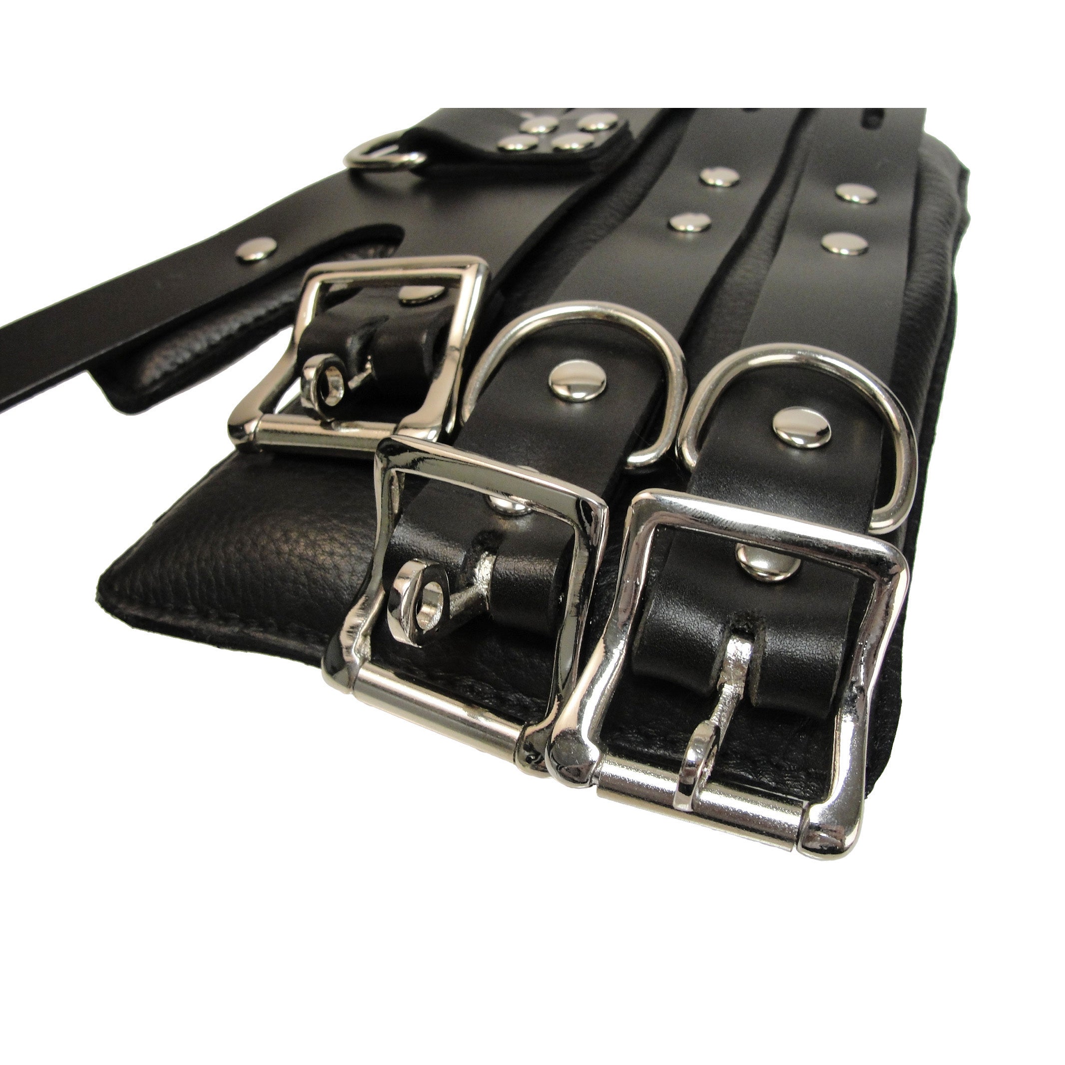 Strict Leather Strict Leather Four Buckle Suspension Cuffs Black