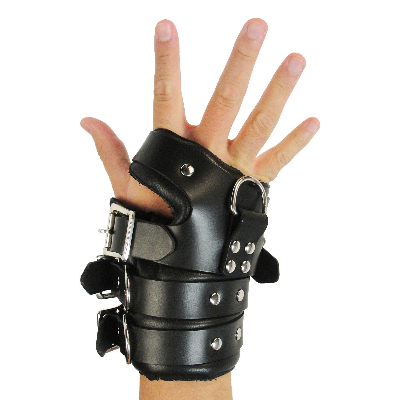 Strict Leather Strict Leather Four Buckle Suspension Cuffs Black