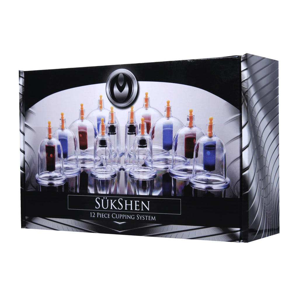 Master Series Sukshen 12 Piece Cupping Set Clear