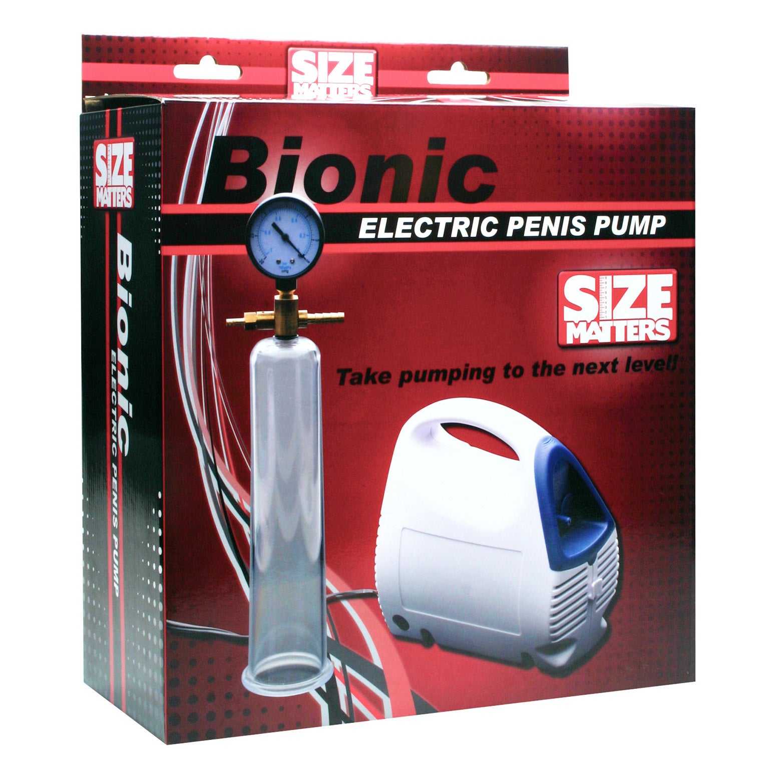 Size Matters Bionic Electric Pump Kit with Penis Cylinder White