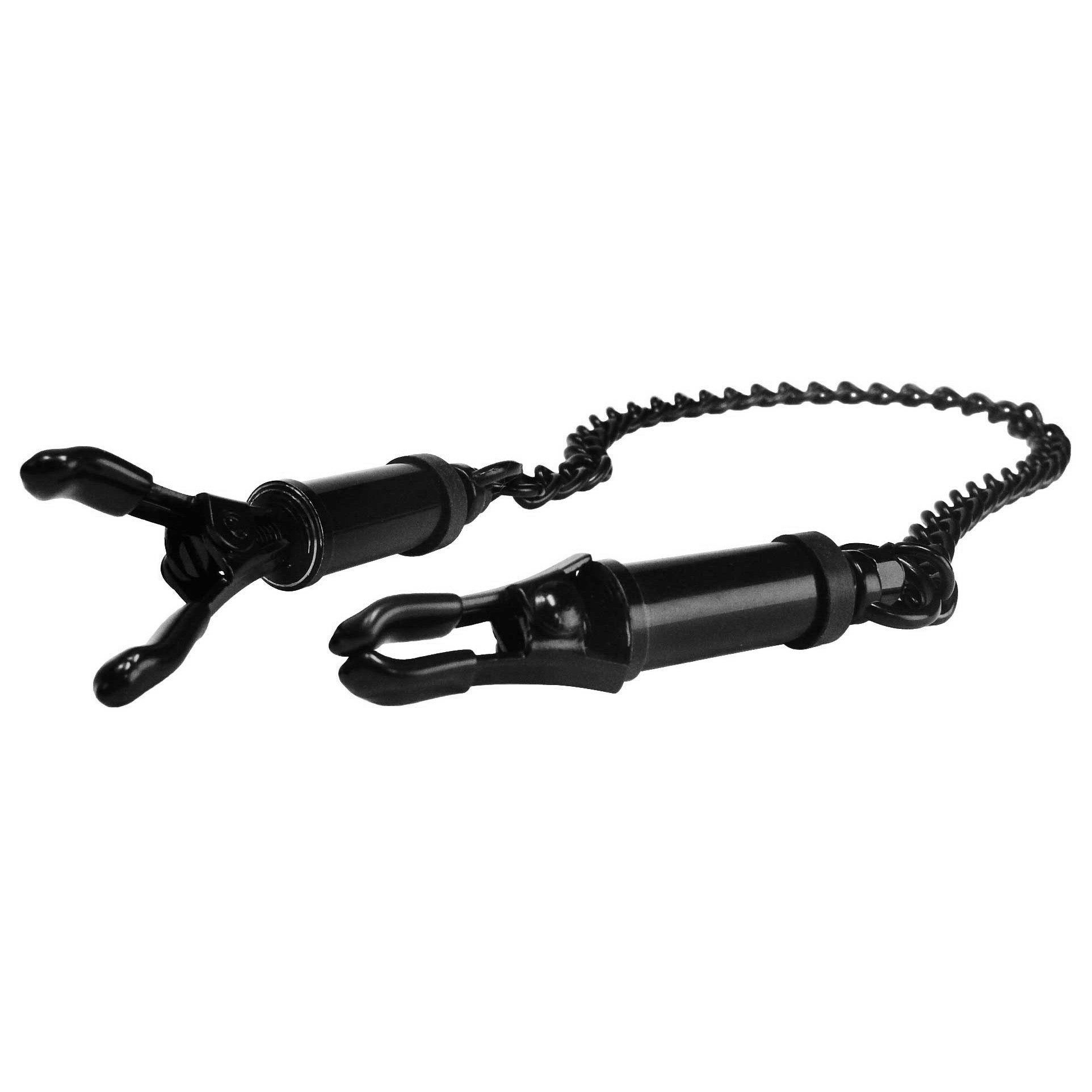 Master Series Black Deluxe Adjustable Nipple Clamps Black