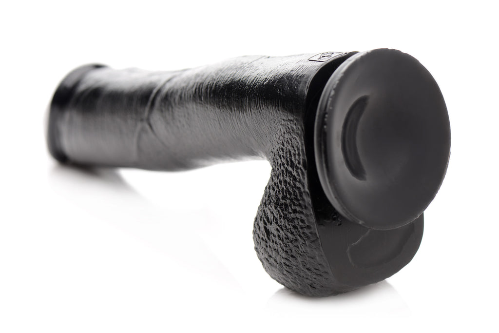 Master Series Mighty Midnight 10 Inch Dildo with Suction Cup Black