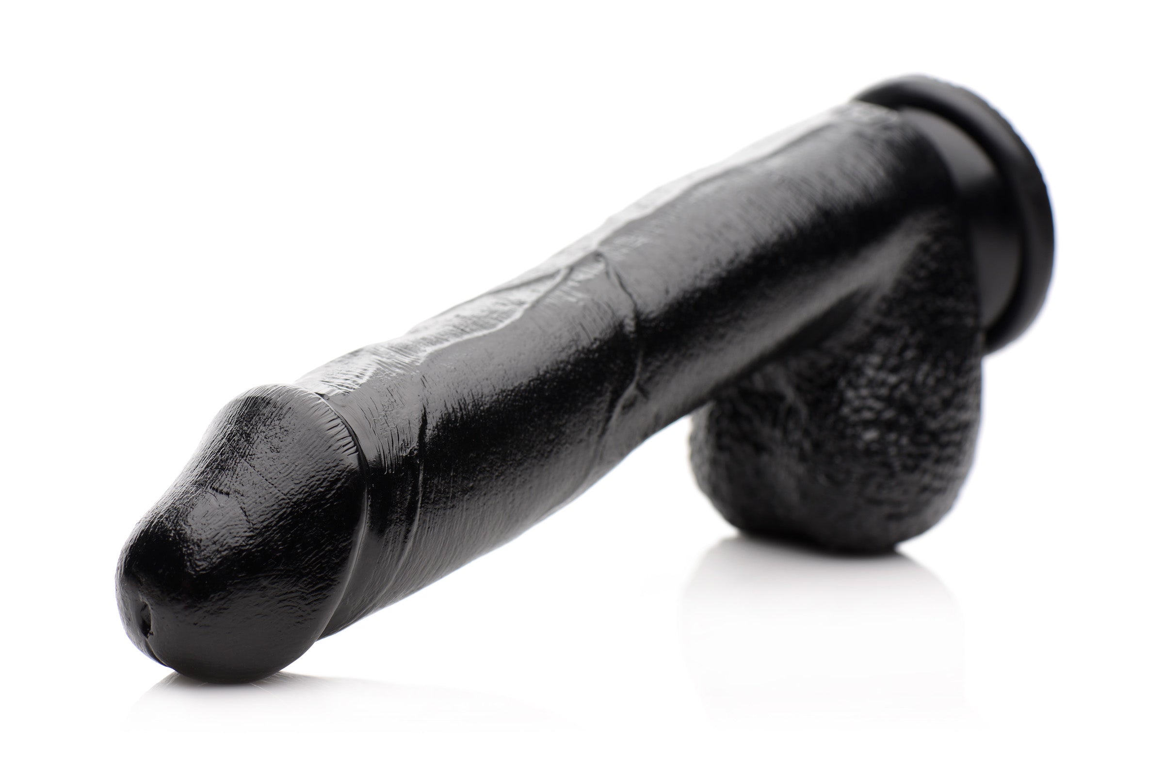 Master Series Mighty Midnight 10 Inch Dildo with Suction Cup Black