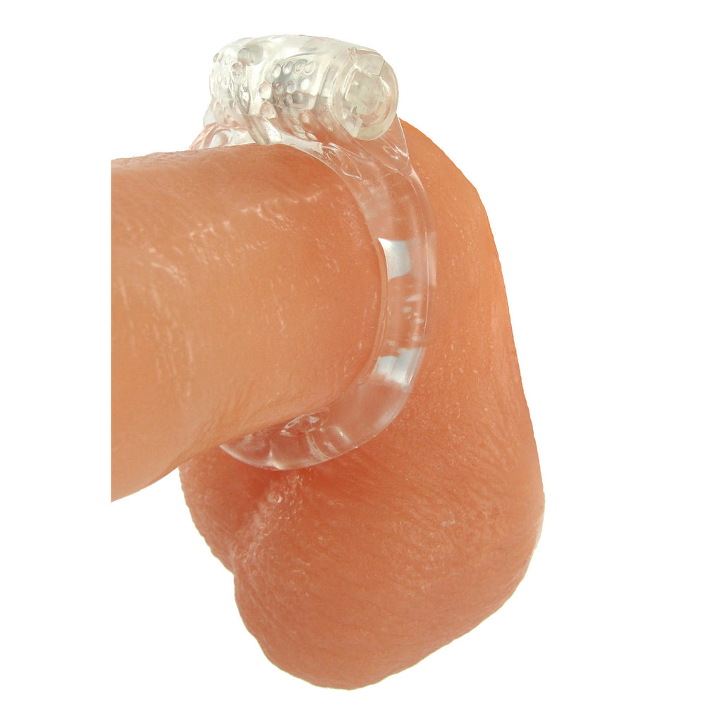 Trinity Men Platinum Orgasmic Vibrating Cockring Clear