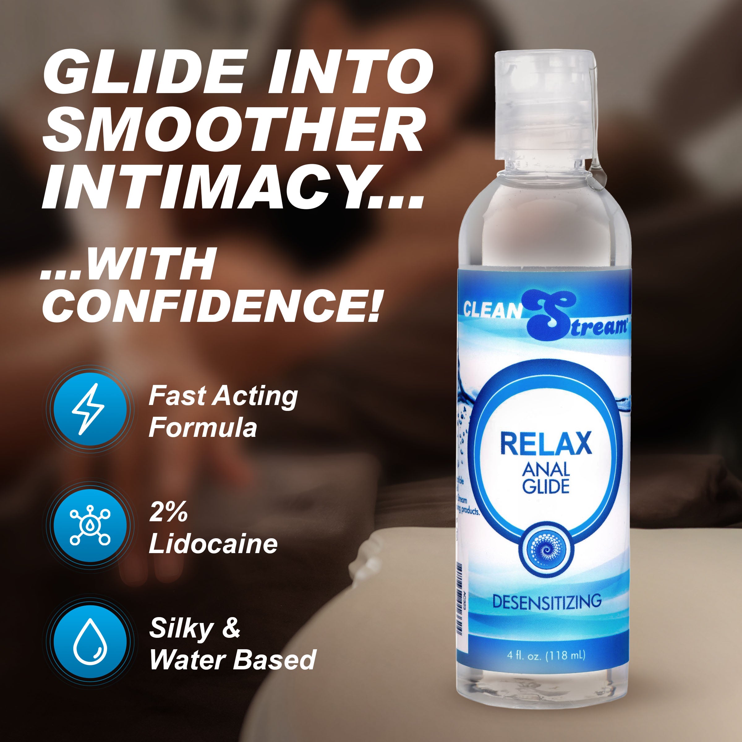 CleanStream CleanStream Relax Desensitizing Anal Lube 4 oz Clear