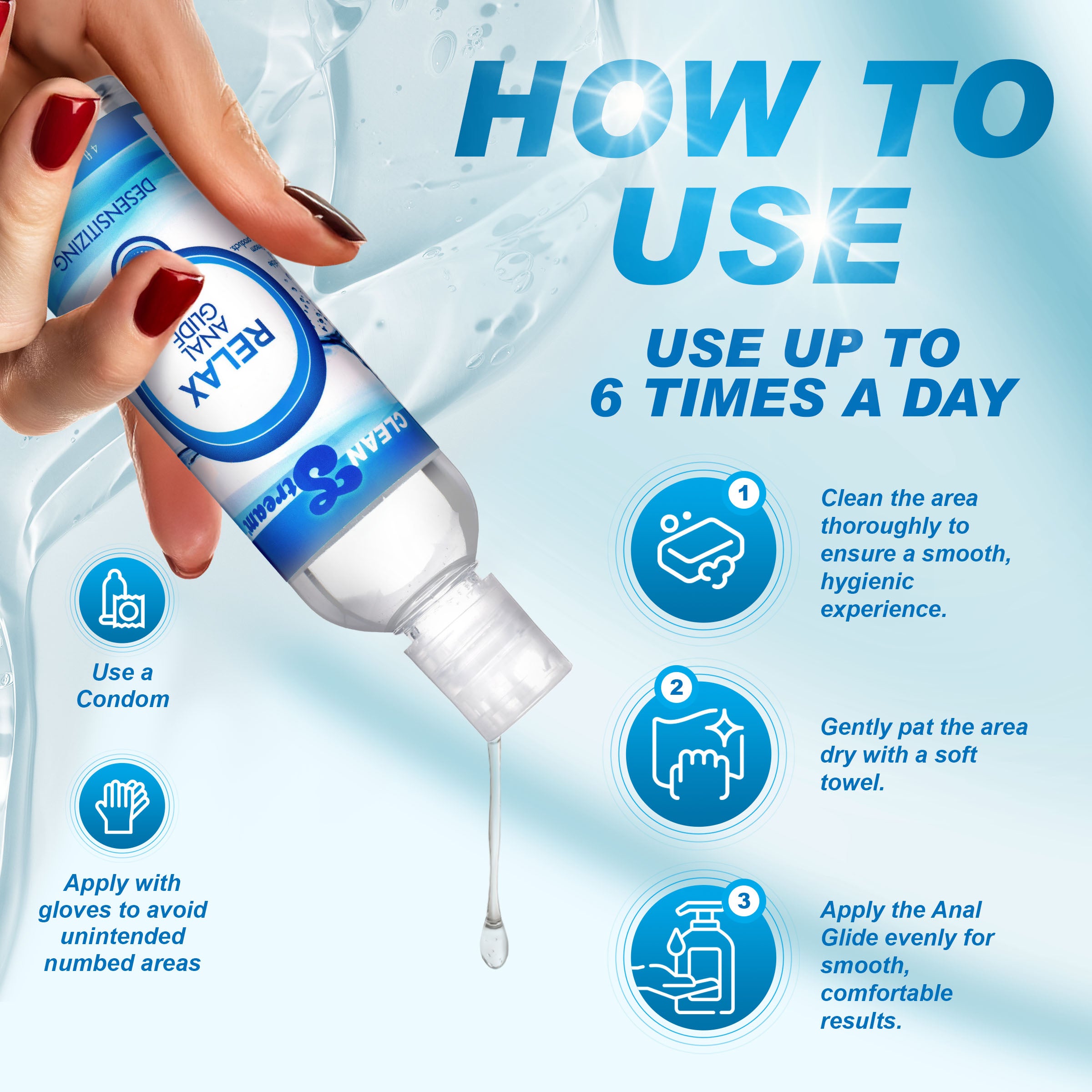 CleanStream CleanStream Relax Desensitizing Anal Lube 4 oz Clear