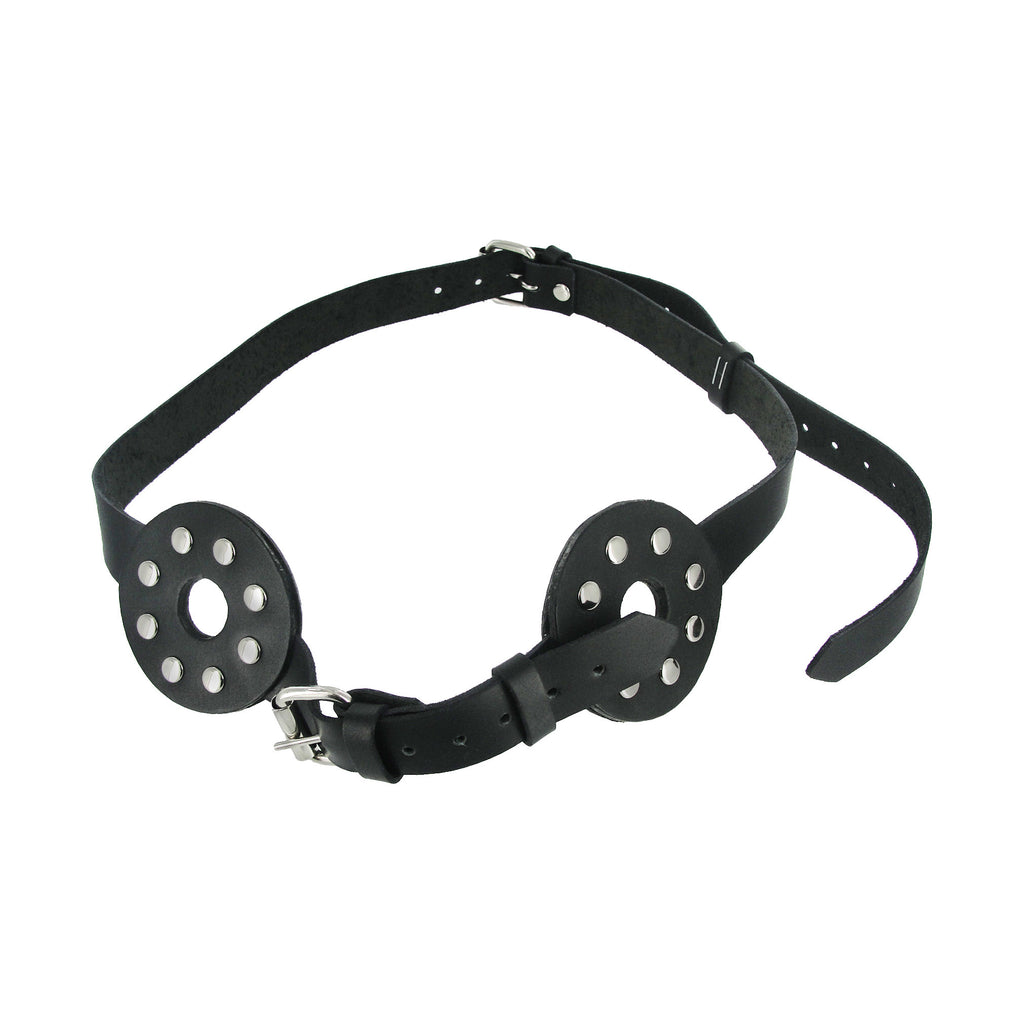 Strict Leather Studded Spiked Breast Binder with Nipple Holes Black