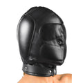 Strict Leather Padded Leather Hood - MediumLarge Black