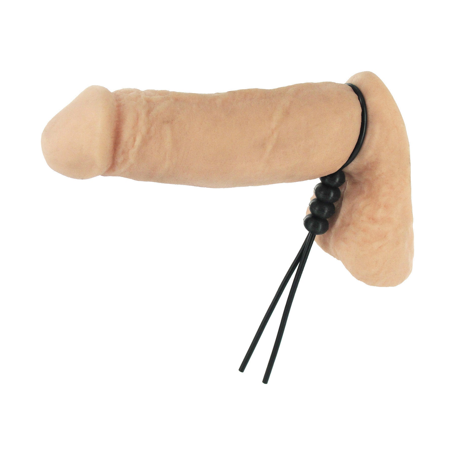 Trinity Vibes 4-Way Adjustable Cock and Ball Tie - Black Black