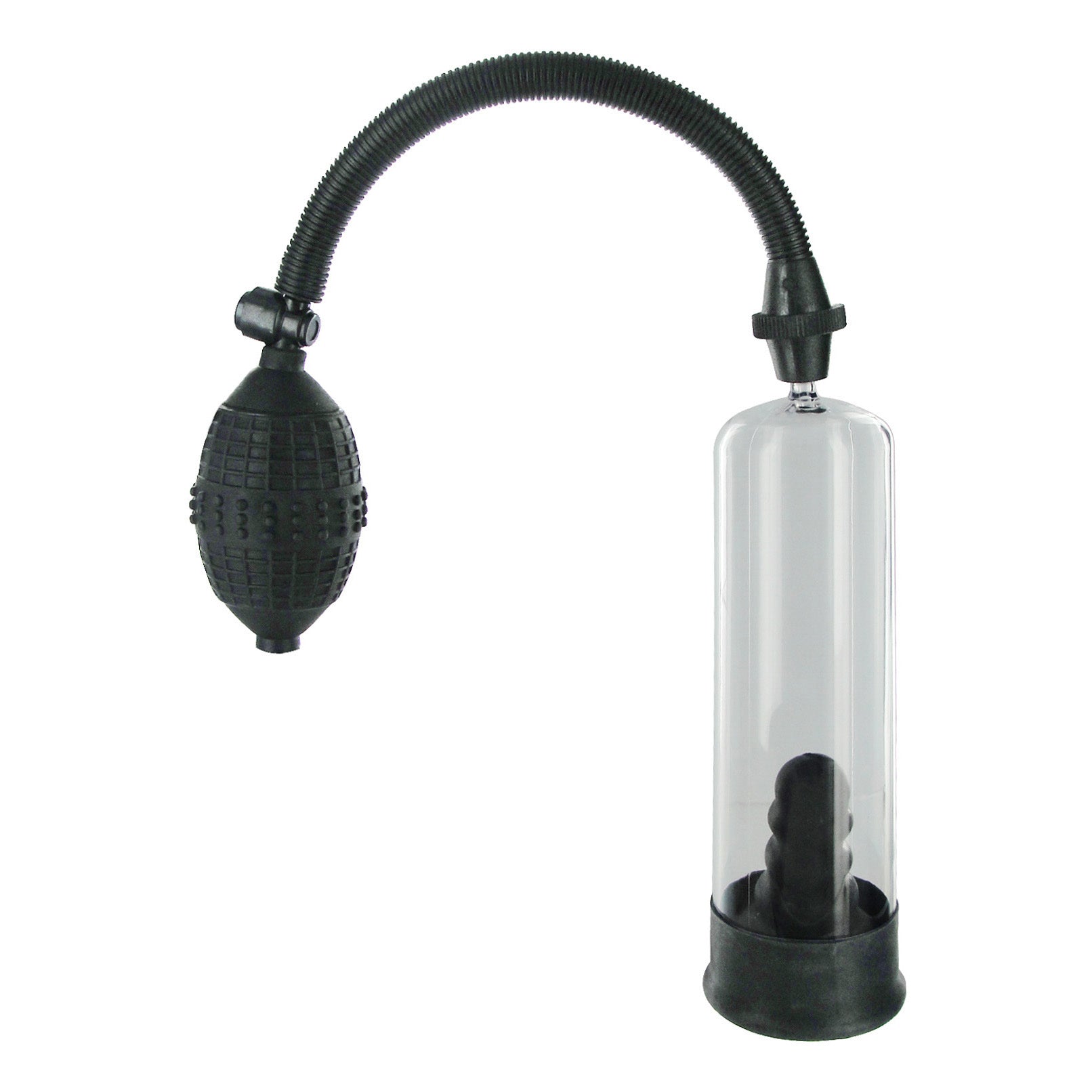 Size Matters Deluxe Penis Pump with Suction Sleeve Black