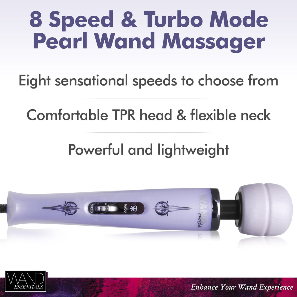 Wand Essentials Wand Essentials 8 Speed Turbo Pearl Massager - 110V Purple