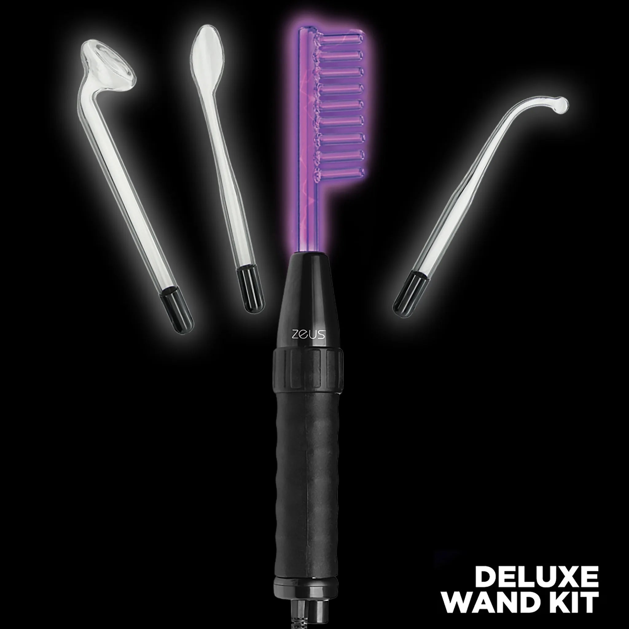 Zeus Electrosex Zeus Twilight Violet Wand Kit - 110V Black