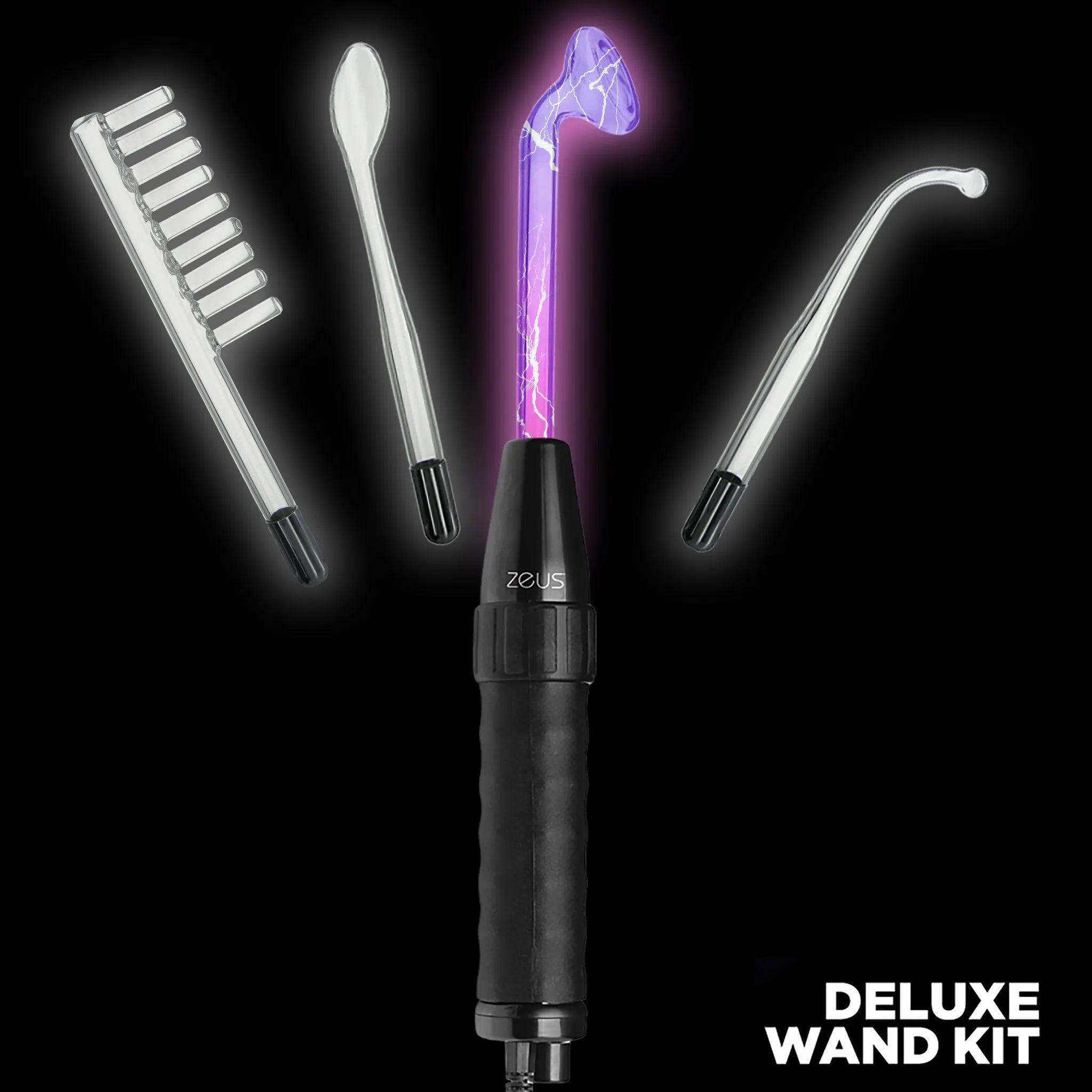 Zeus Electrosex Zeus Twilight Violet Wand Kit - 110V Black