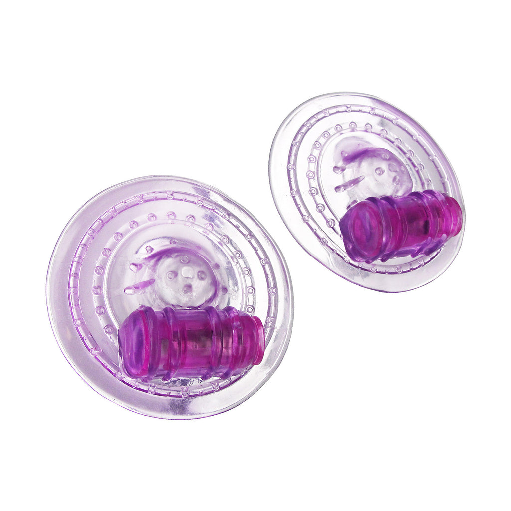Trinity Vibes Razzles Vibrating Nipple Pads Purple