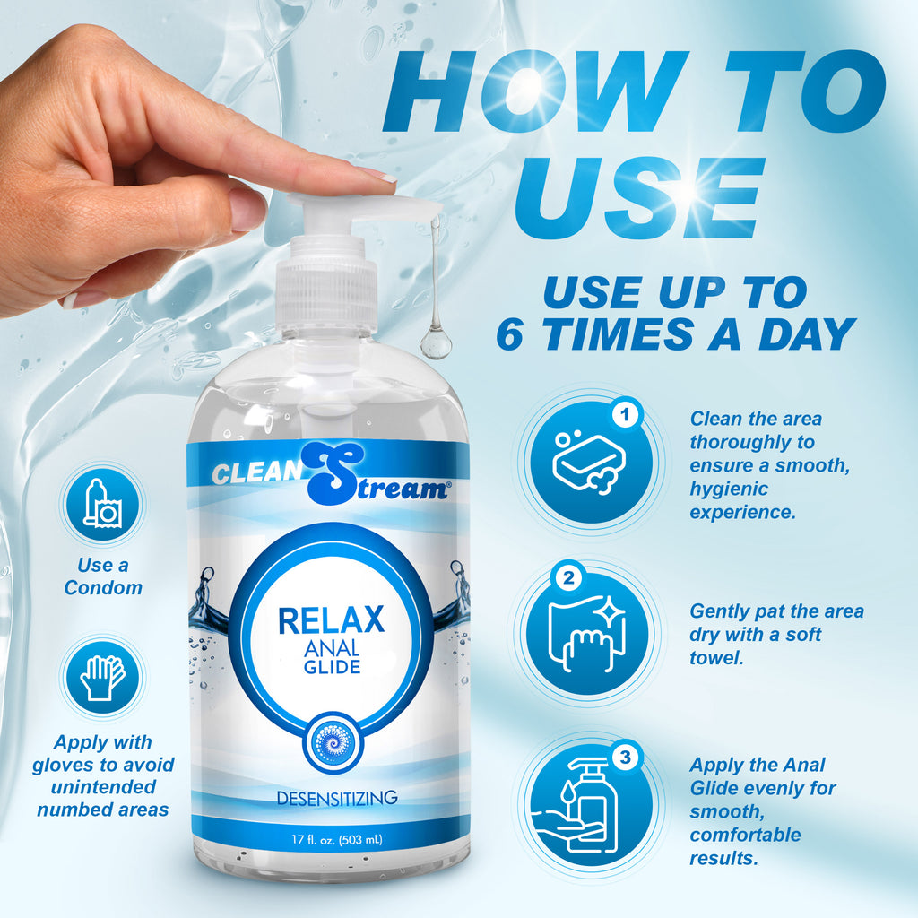 CleanStream Clean Stream Relax Desensitizing Anal Lube 17 oz Clear