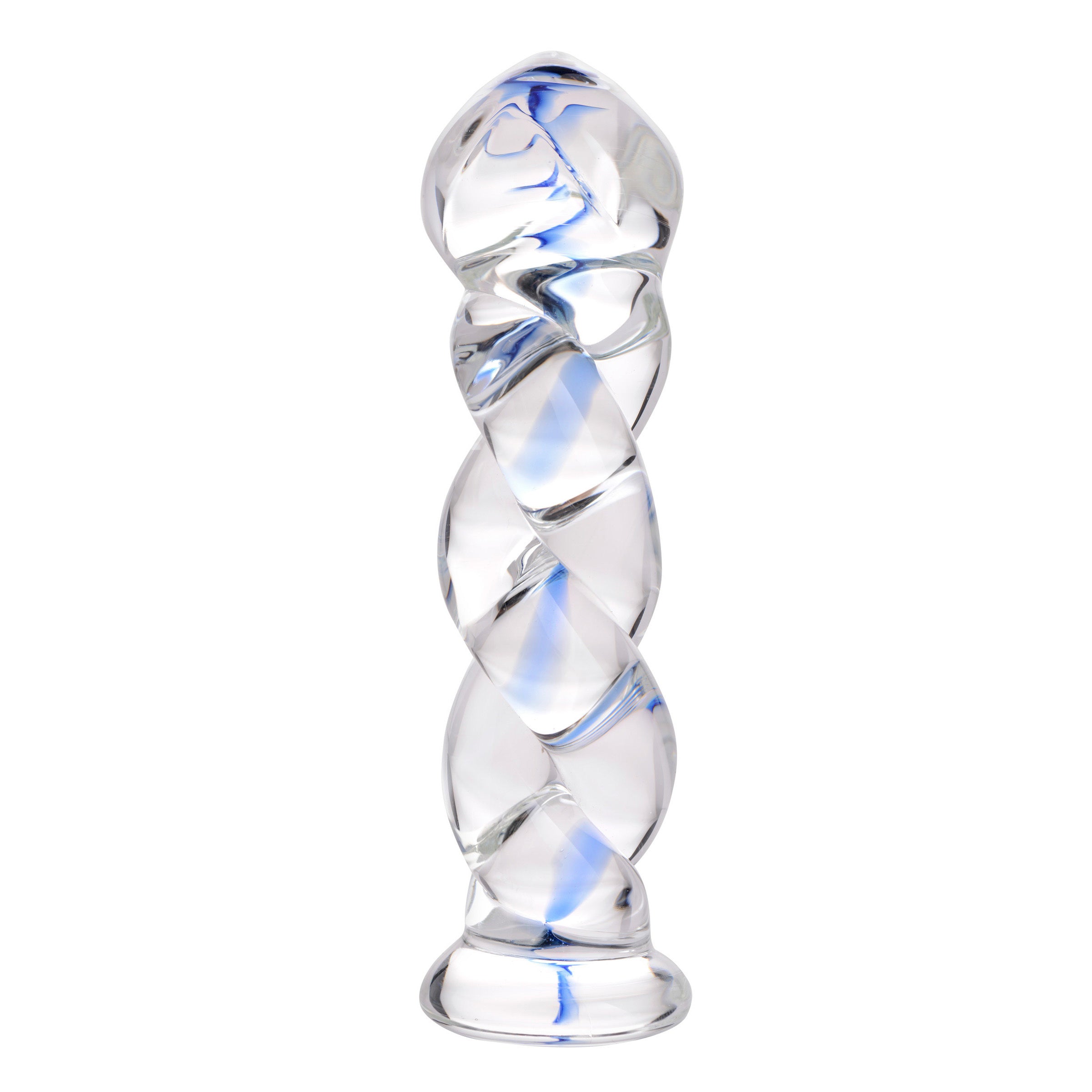 Prisms Erotic Glass Soma Twisted Glass Dildo Clear