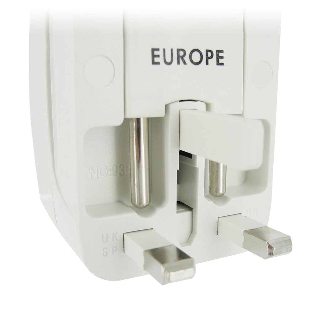 XR Brands Universal Plug Adapter White