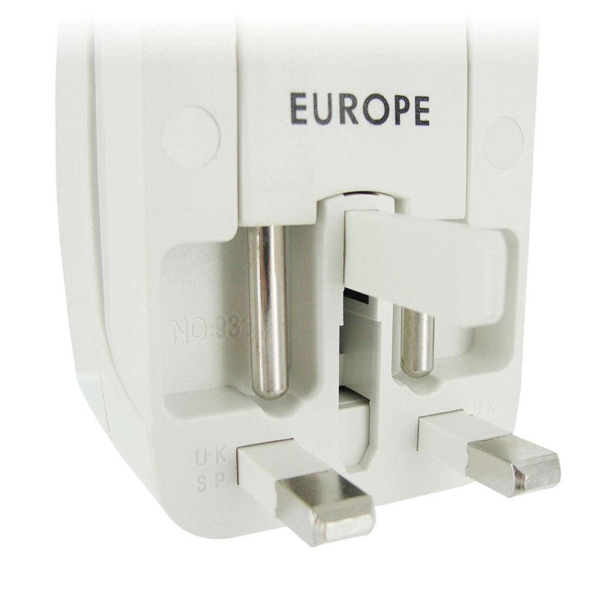 XR Brands Universal Plug Adapter White