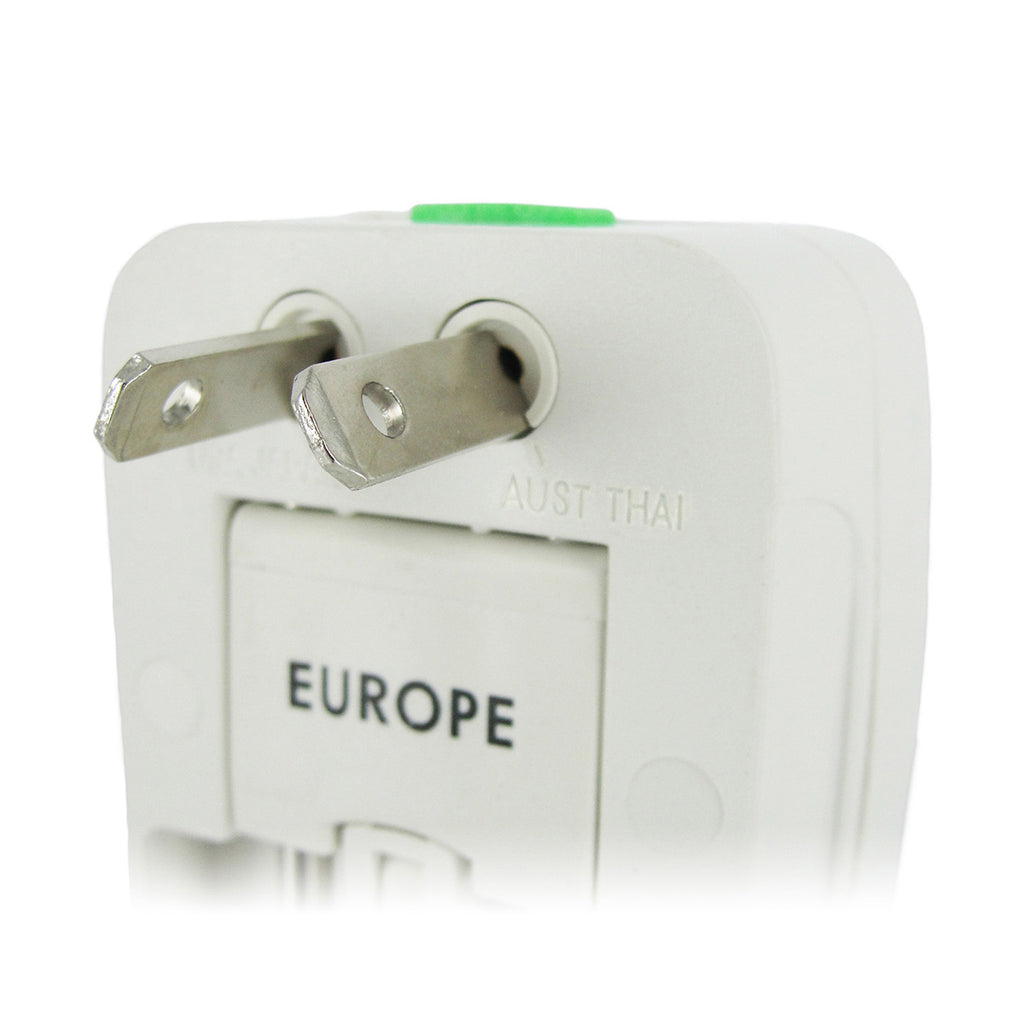 XR Brands Universal Plug Adapter White