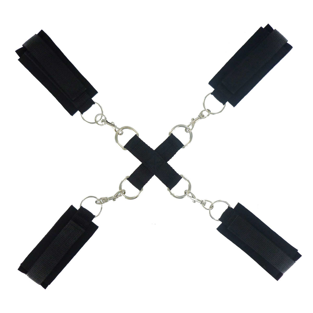 Frisky Frisky Stay Put Hog Tie Restraints Black