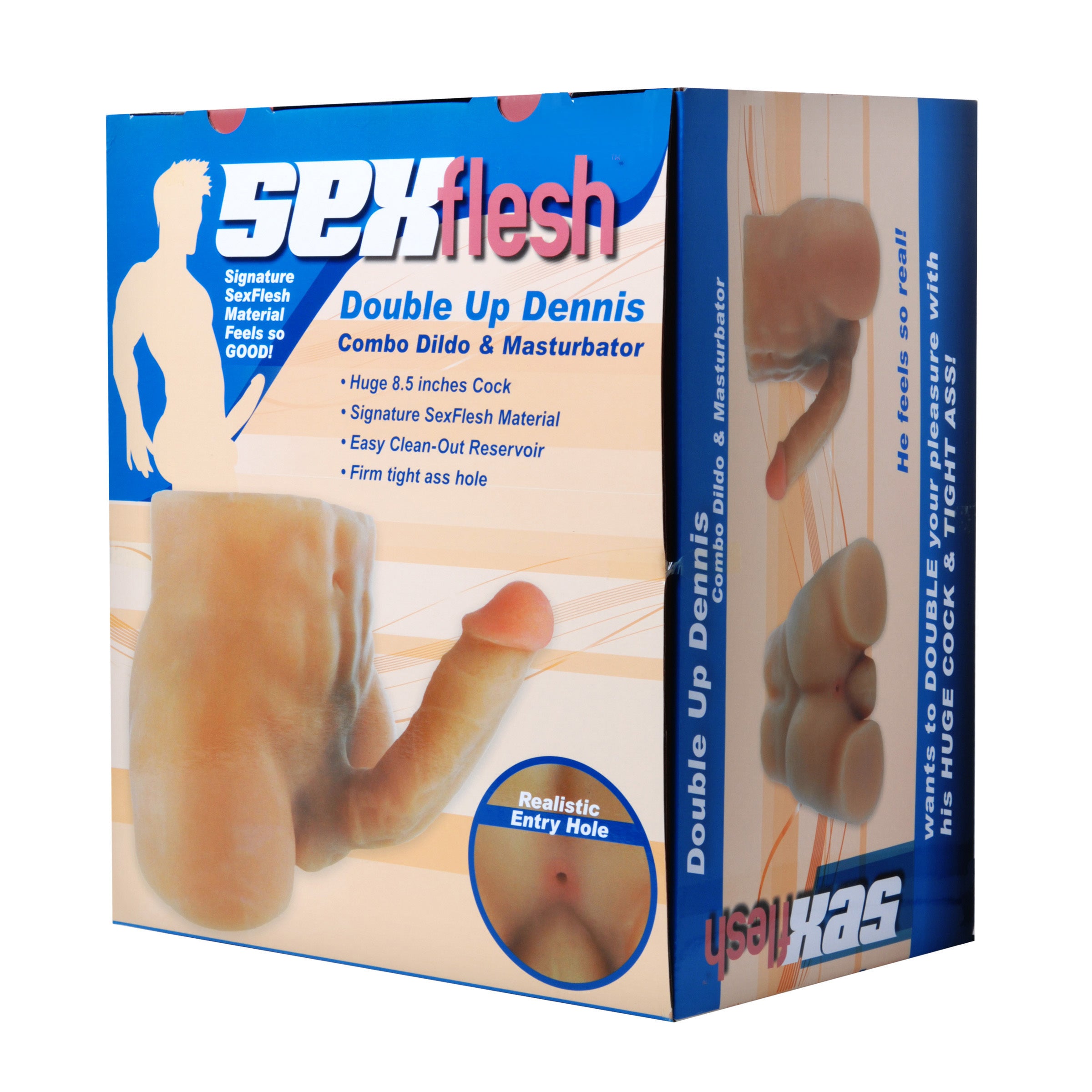 SexFlesh Double Up Dennis Realistic 3D Ass Flesh