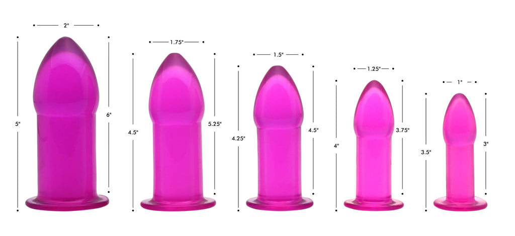 Trinity Vibes 5 Piece Anal Trainer Set - Purple Purple