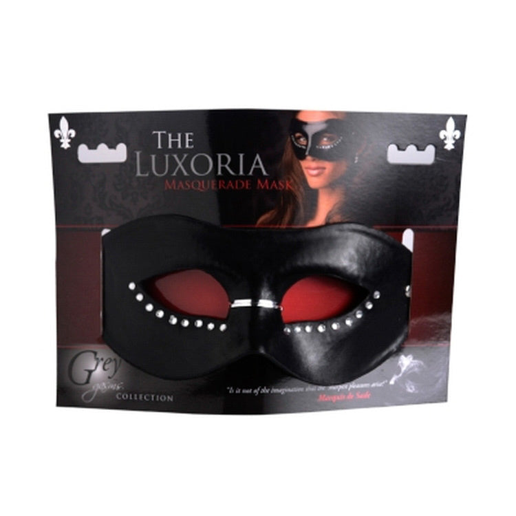 GreyGasms The Luxoria Masquerade Mask Black