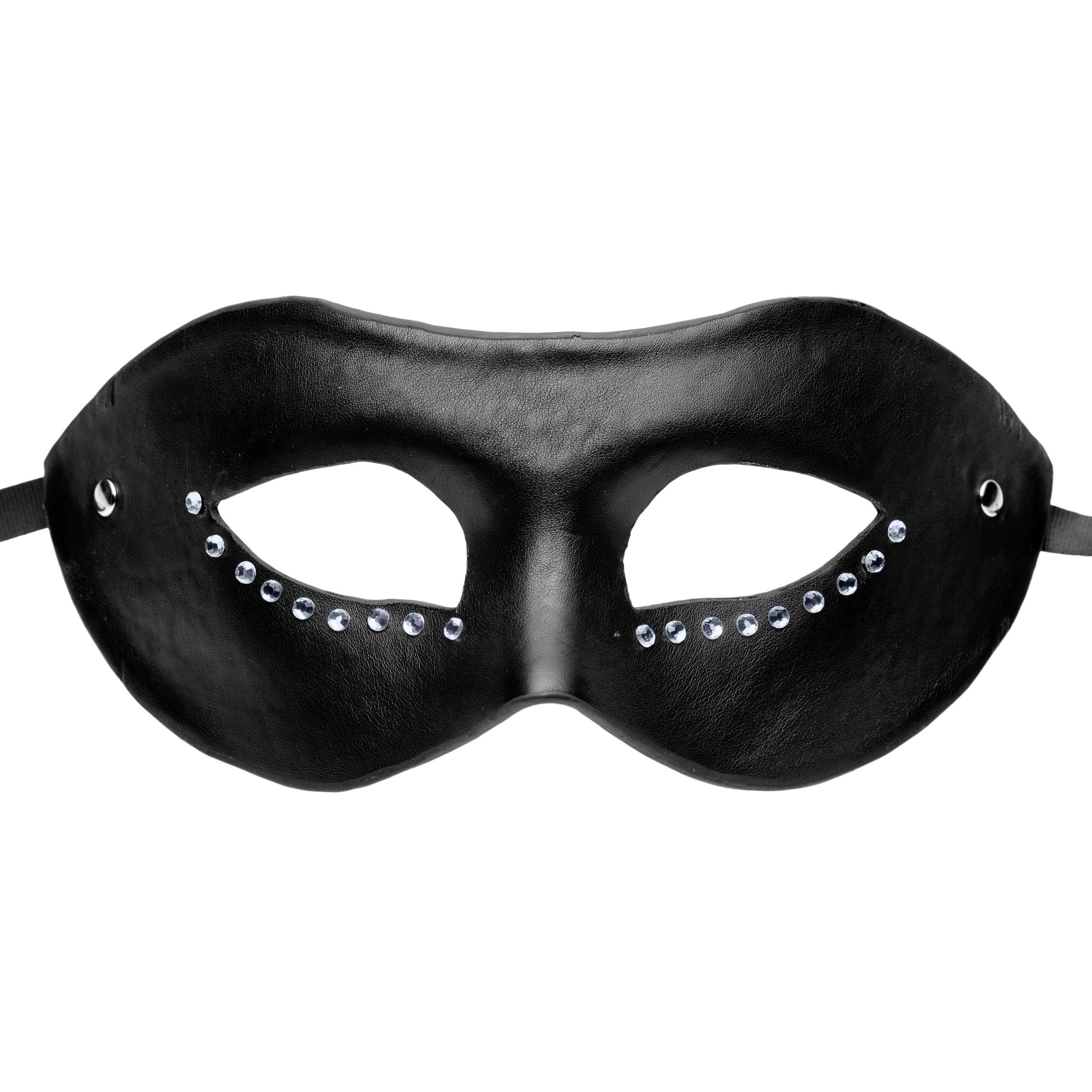 GreyGasms The Luxoria Masquerade Mask Black