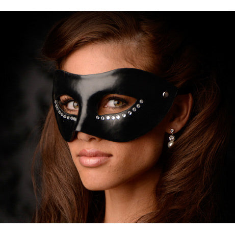GreyGasms The Luxoria Masquerade Mask Black